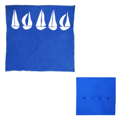 Sail Boats Cotton Embroidered European Pillowcase 65 x 65 cm Tristar Online