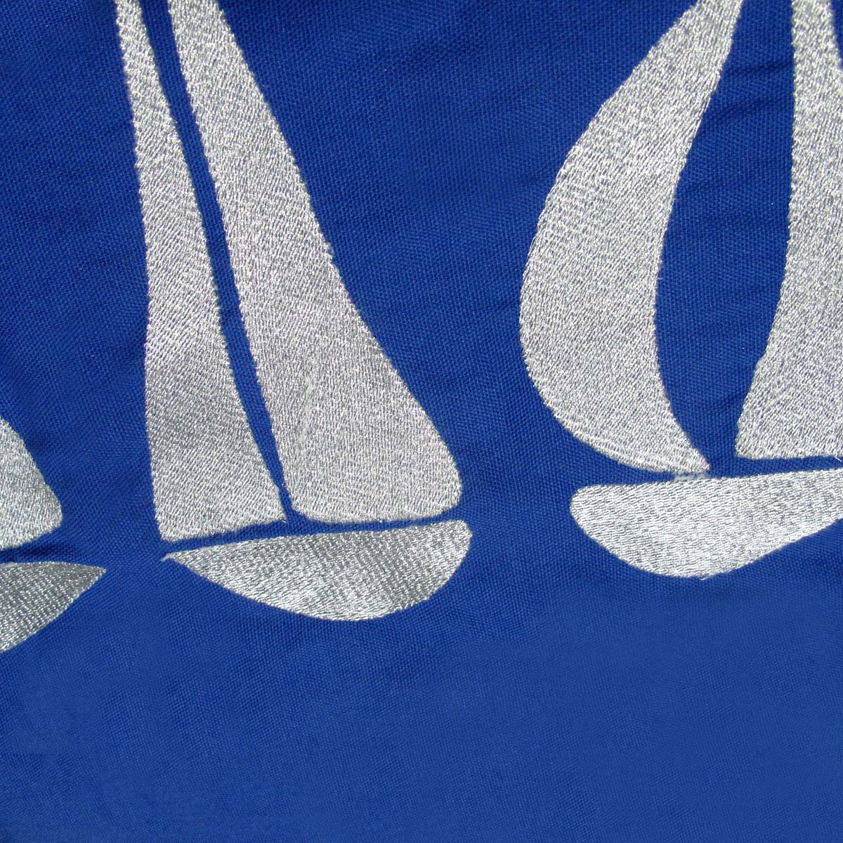 Sail Boats Cotton Embroidered European Pillowcase 65 x 65 cm Tristar Online