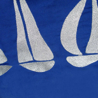 Sail Boats Cotton Embroidered European Pillowcase 65 x 65 cm Tristar Online