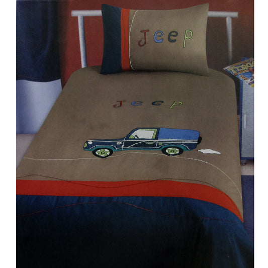 Jeep Wrangler Embroidered Quilt Cover Set Single Tristar Online