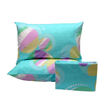 Pure Cotton Bubbles Aqua Quilt Cover Set Queen Tristar Online
