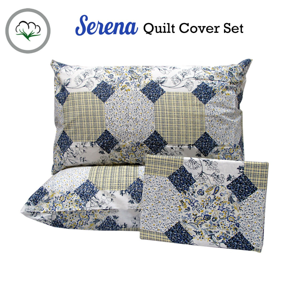 Pure Cotton Serena Quilt Cover Set Queen Tristar Online