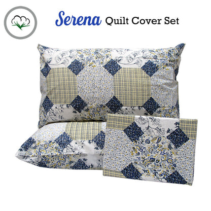 Pure Cotton Serena Quilt Cover Set Queen Tristar Online