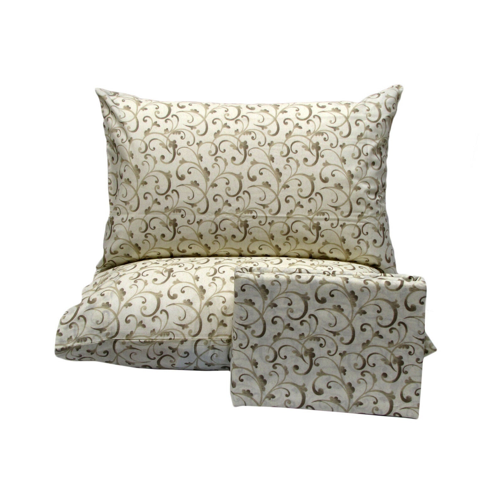 Polyester Cotton Swirls Cream Quilt Cover Set King Tristar Online
