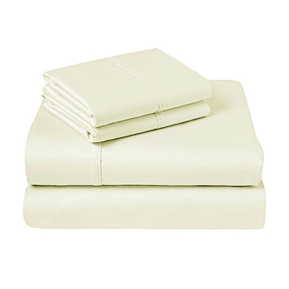 310TC Fusion Cotton Percale Sheet Set Ivory King Tristar Online