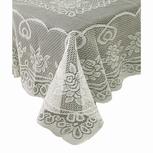 Rose Lace Polyester Tablecloth Cream 130 cm Square Tristar Online