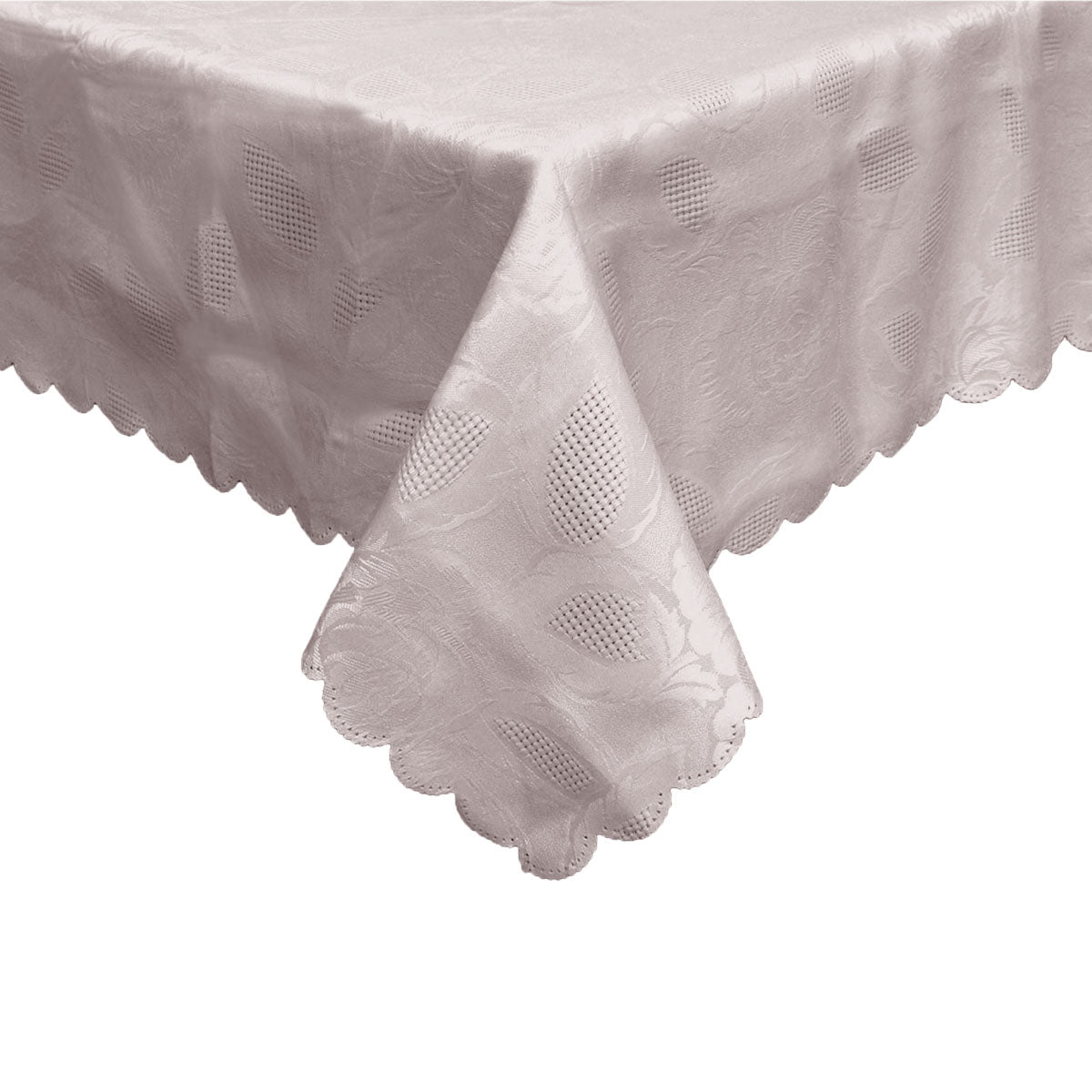 Rosie Taupe Luxury Jacquard Tablecloth 150 x 210 cm Tristar Online
