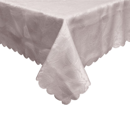 Rosie Taupe Luxury Jacquard Tablecloth 150 x 210 cm Tristar Online