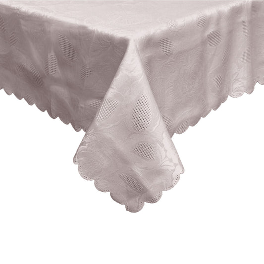 Rosie Taupe Luxury Jacquard Tablecloth 150 x 210 cm Tristar Online