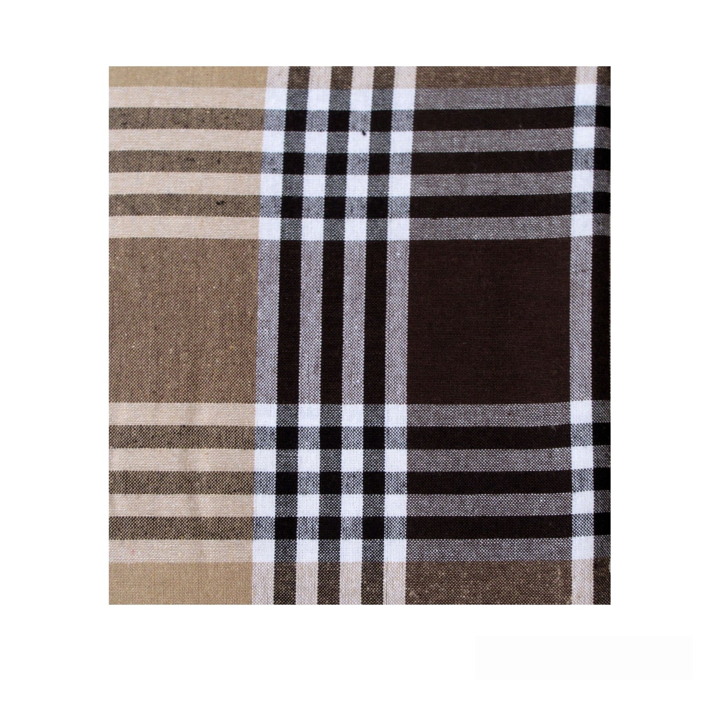 Check Table Cloth Tartan Brown 180 x 180 cm Tristar Online