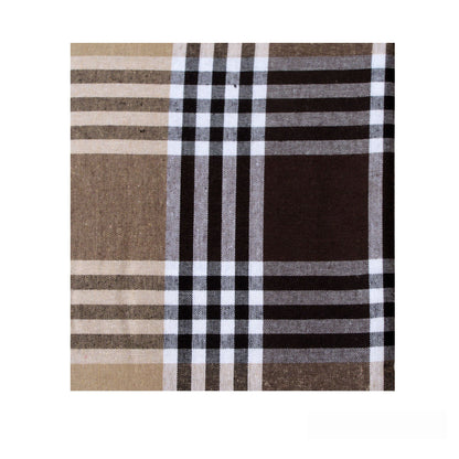 Check Table Cloth Tartan Brown 180 x 180 cm Tristar Online