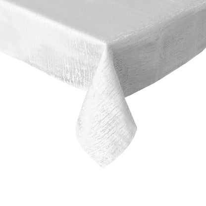 Jacquard Tablecloth Tuscany White 150 x 210 cm Tristar Online