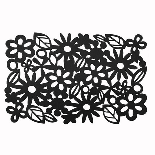 Choice Set of 4 Felt Rectangular Table Placemats Black Tristar Online