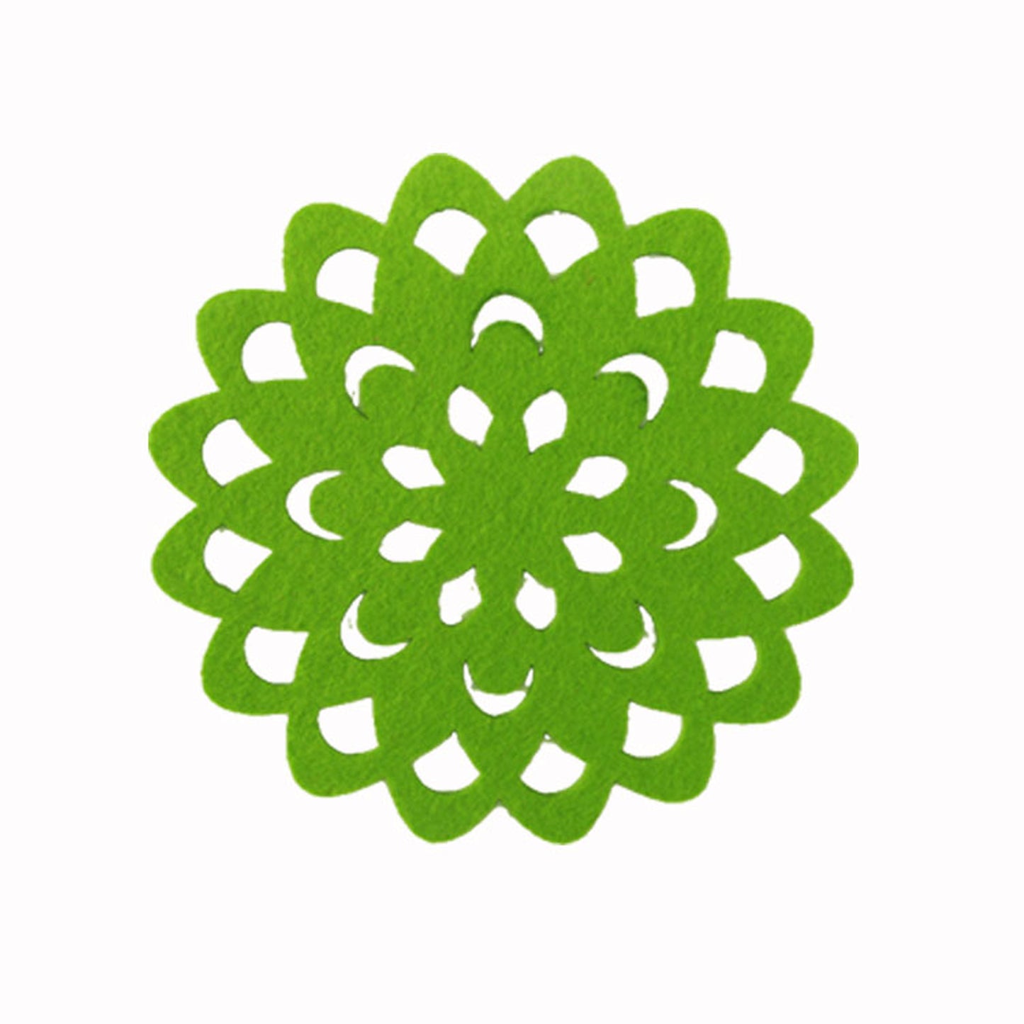 Choice Set of 4 Felt Round Table Coasters Green Tristar Online