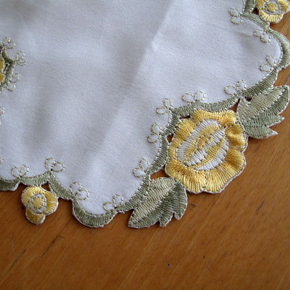 Set of 2 Embroidered Doilies Floral 11 Tristar Online