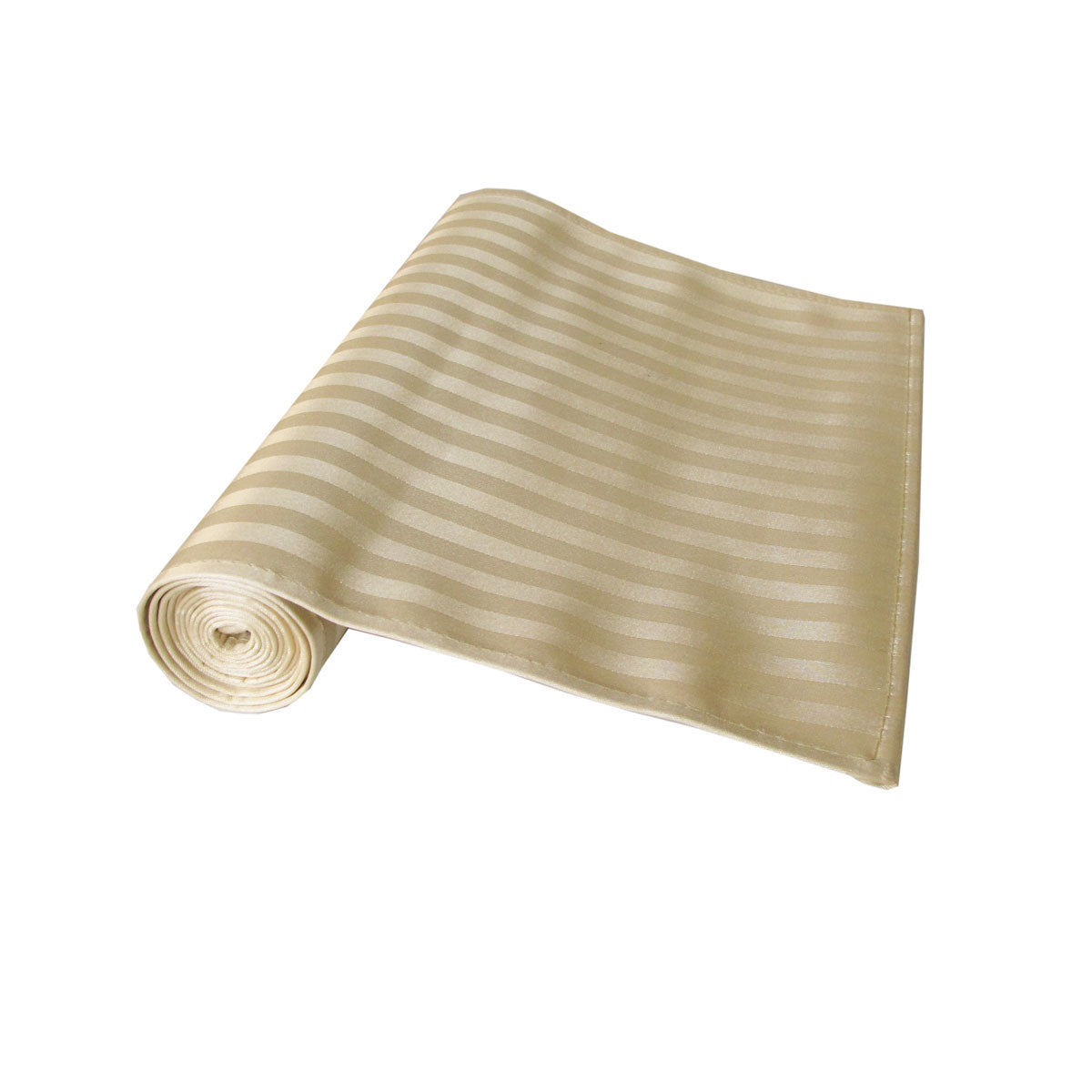 Self-striped Cream Satin Jacquard Table Runner 30 x 160cm Tristar Online