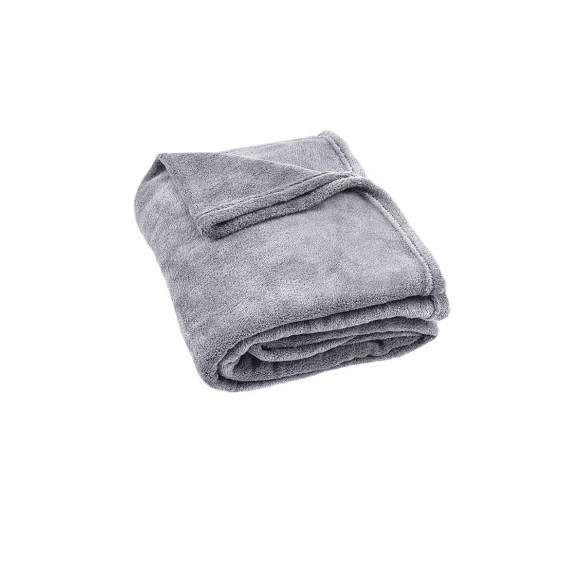 Light Weight Coral Fleece Throw Rug 150x200 cm Silver Tristar Online