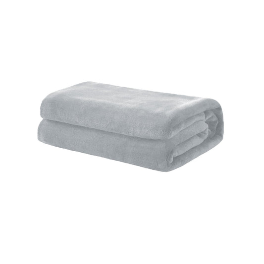 Soft Coral Fleece Throw Rug/Blanket Silver Tristar Online