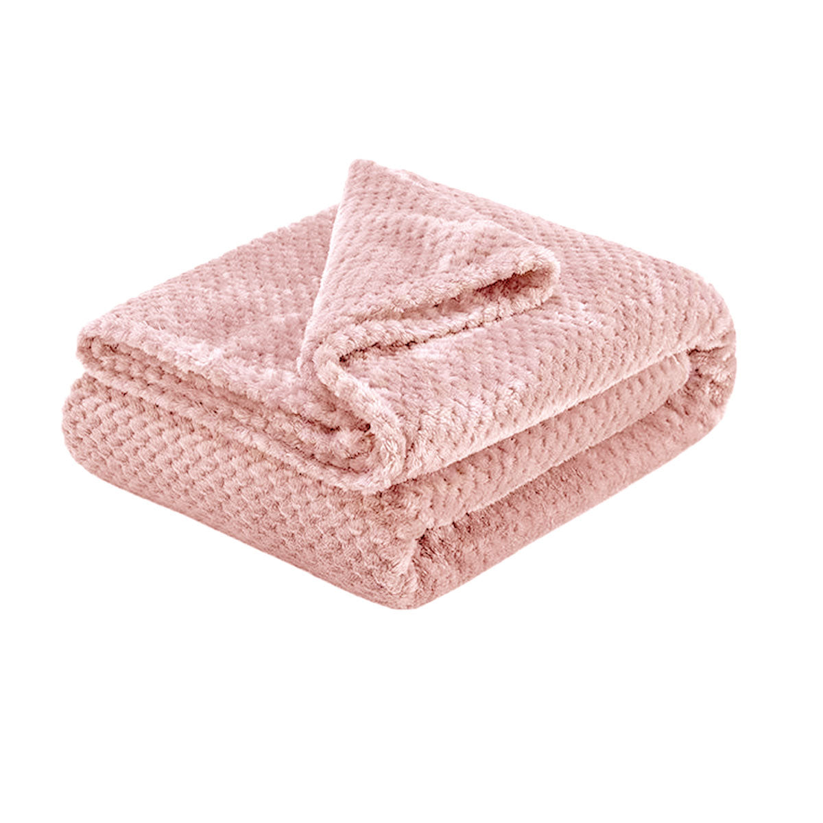 Soft Diamond Fleece Throw Rug/Blanket Pink Tristar Online
