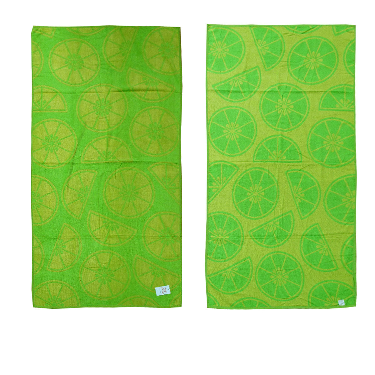 Jacquard Velour Reversible Beach Towel Lime Cirtus Tristar Online