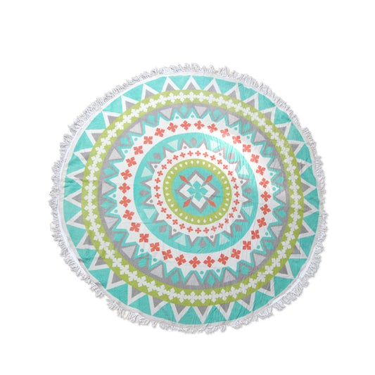 Zoey Bright Colors 100% Cotton Round Beach Towel Tristar Online