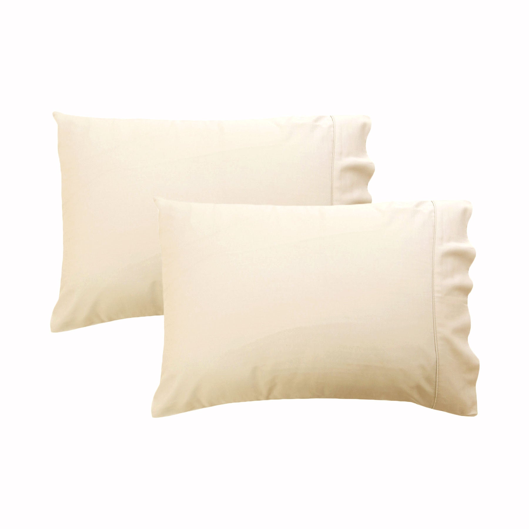 280TC Luxury Percale Standard Pillowcases Ecru Tristar Online