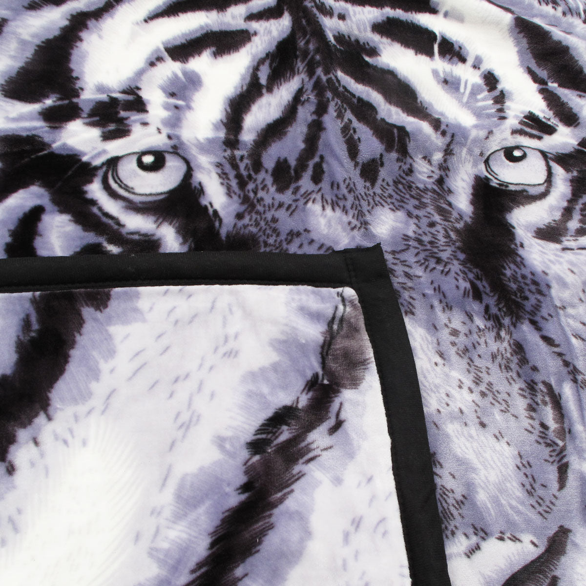 1000GSM White Tiger Luxury Quality 2 Ply Mink Blanket 200 x 240 cm Tristar Online