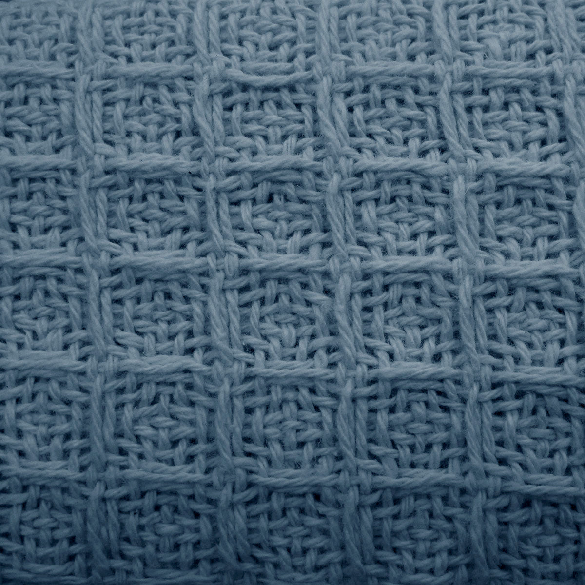 Cotton Waffle Blanket Dusk Blue Single Tristar Online
