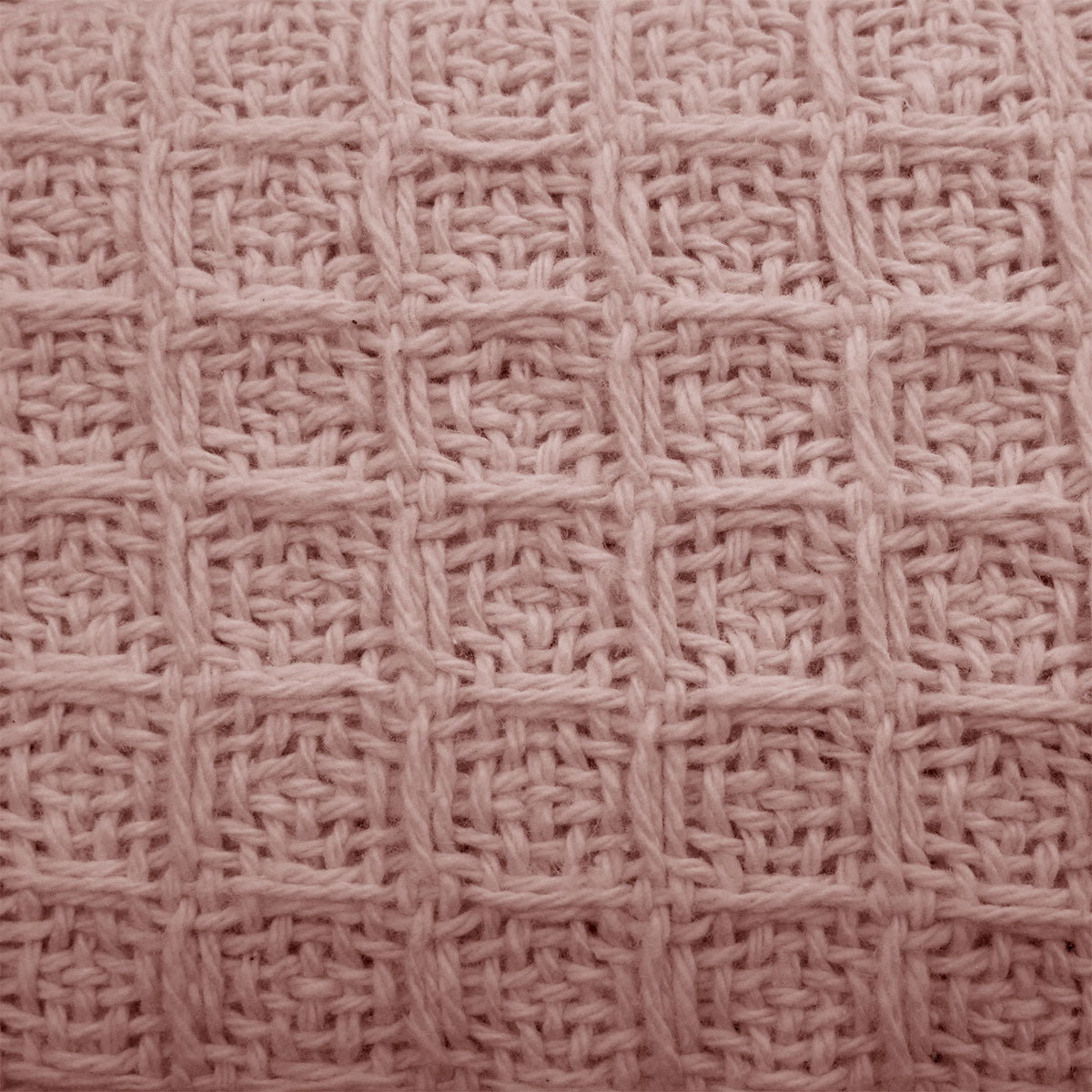 Cotton Waffle Blanket Dusty Pink Queen Tristar Online