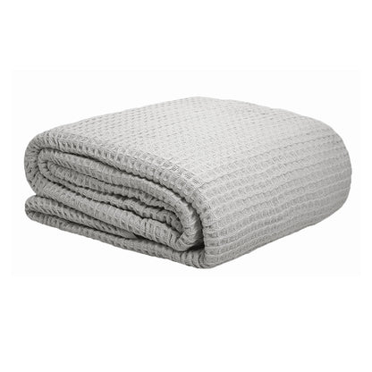 Cotton Waffle Blanket Silver Queen Tristar Online