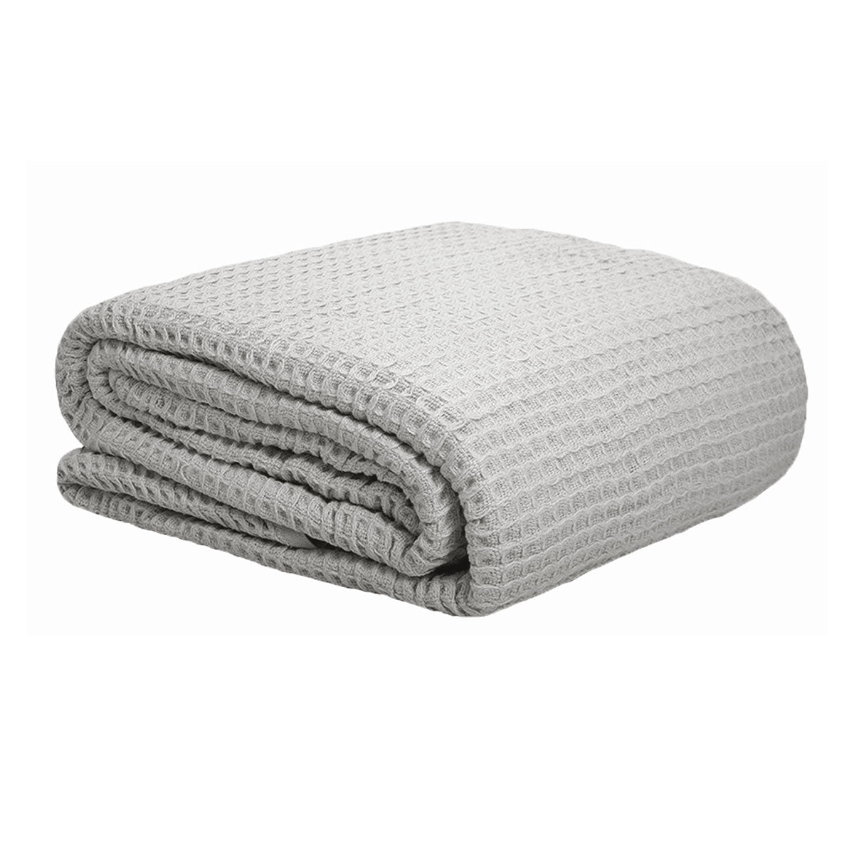 Cotton Waffle Blanket Silver Single Tristar Online