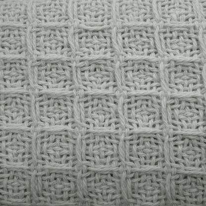 Cotton Waffle Blanket Silver Single Tristar Online