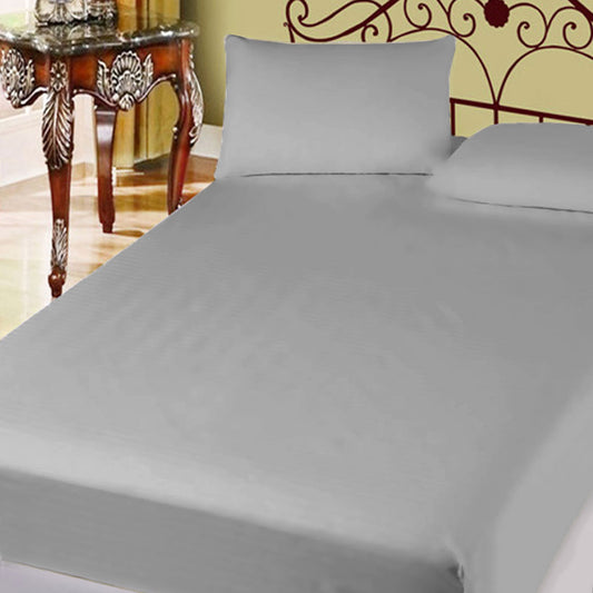 400TC Cotton Percale Super Queen Combo Set 50cm Wall Grey Tristar Online