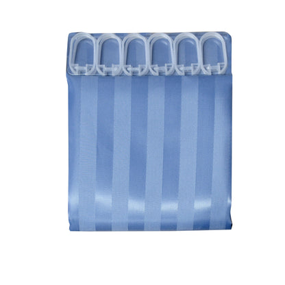Jacquard Stripe Shower Curtain Blue Stone Tristar Online