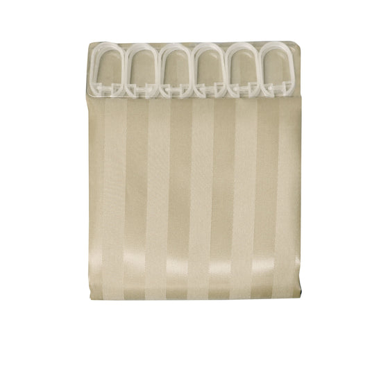 Jacquard Stripe Shower Curtain Wheat Tristar Online