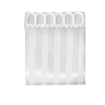Jacquard Stripe Shower Curtain White Tristar Online