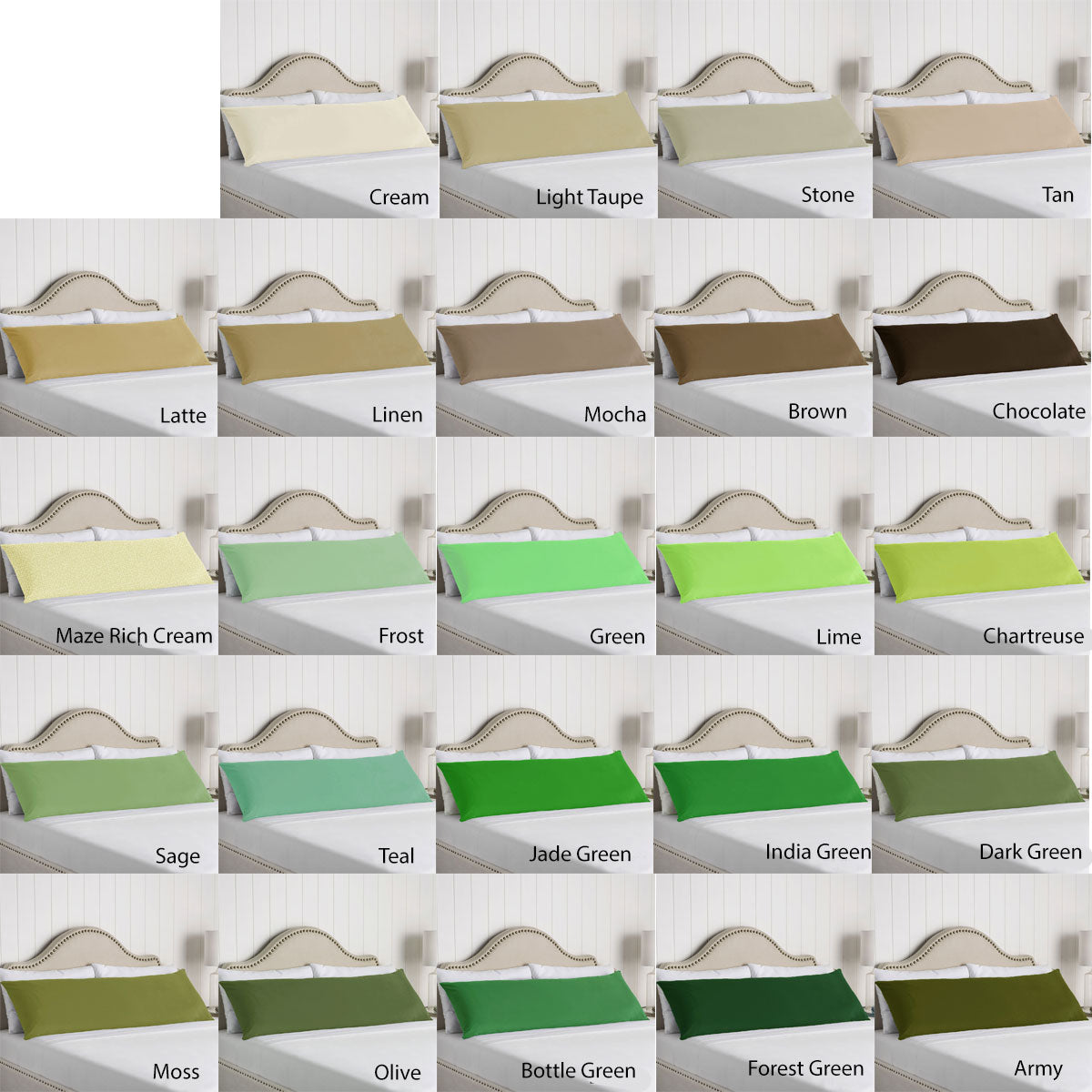 Artex 100% Cotton Body Pillowcase Stone Tristar Online