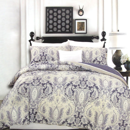 250TC Cotton Reversible Quilt Cover Set Elizabeth Queen Tristar Online