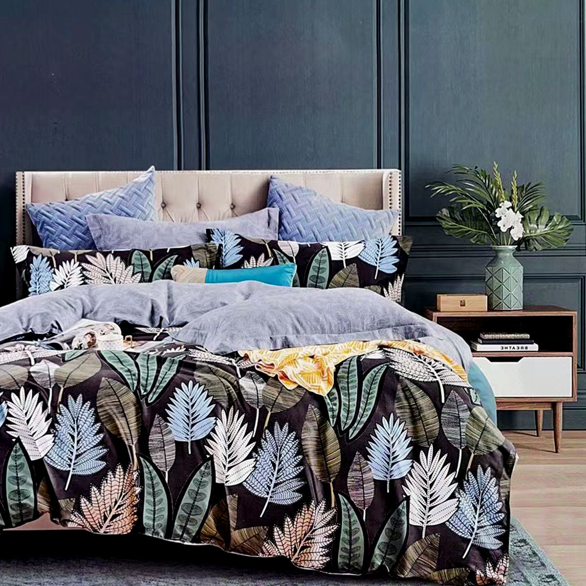 Fernando Valley 100% Cotton Reversible Quilt Cover Set King Tristar Online