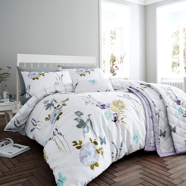 Flora Lilac Quilt Cover Set Super King Tristar Online