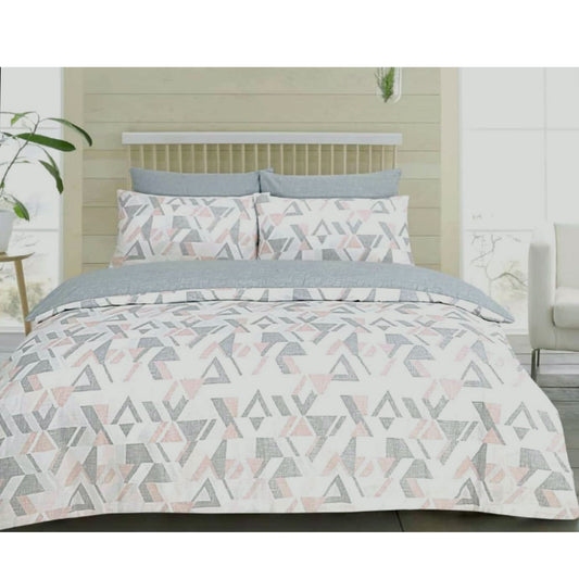 Funky Geo Blush Quilt Cover Set Queen Tristar Online