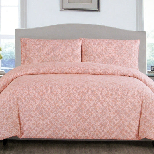 Artex Peach Nzeppel Quilt Cover Set Queen Tristar Online