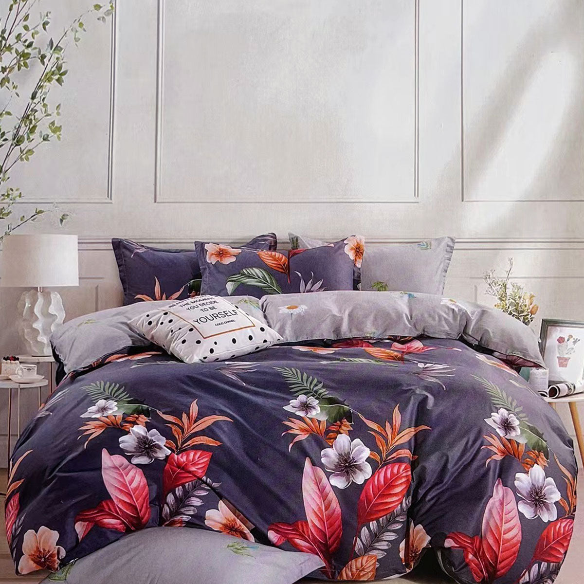 Paradiso 100% Cotton Reversible Quilt Cover Set King Tristar Online