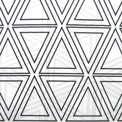 Artex Black Triangle Geometric Pattern Printed Microfiber Polyester Quilt Cover Set Queen Tristar Online
