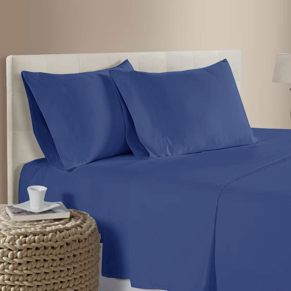 400TC Bamboo Cotton Sheet Set Blue Queen Tristar Online