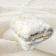 Polar Bear Luxury Faux Fur Throw Rug 127 x 152 cm Tristar Online