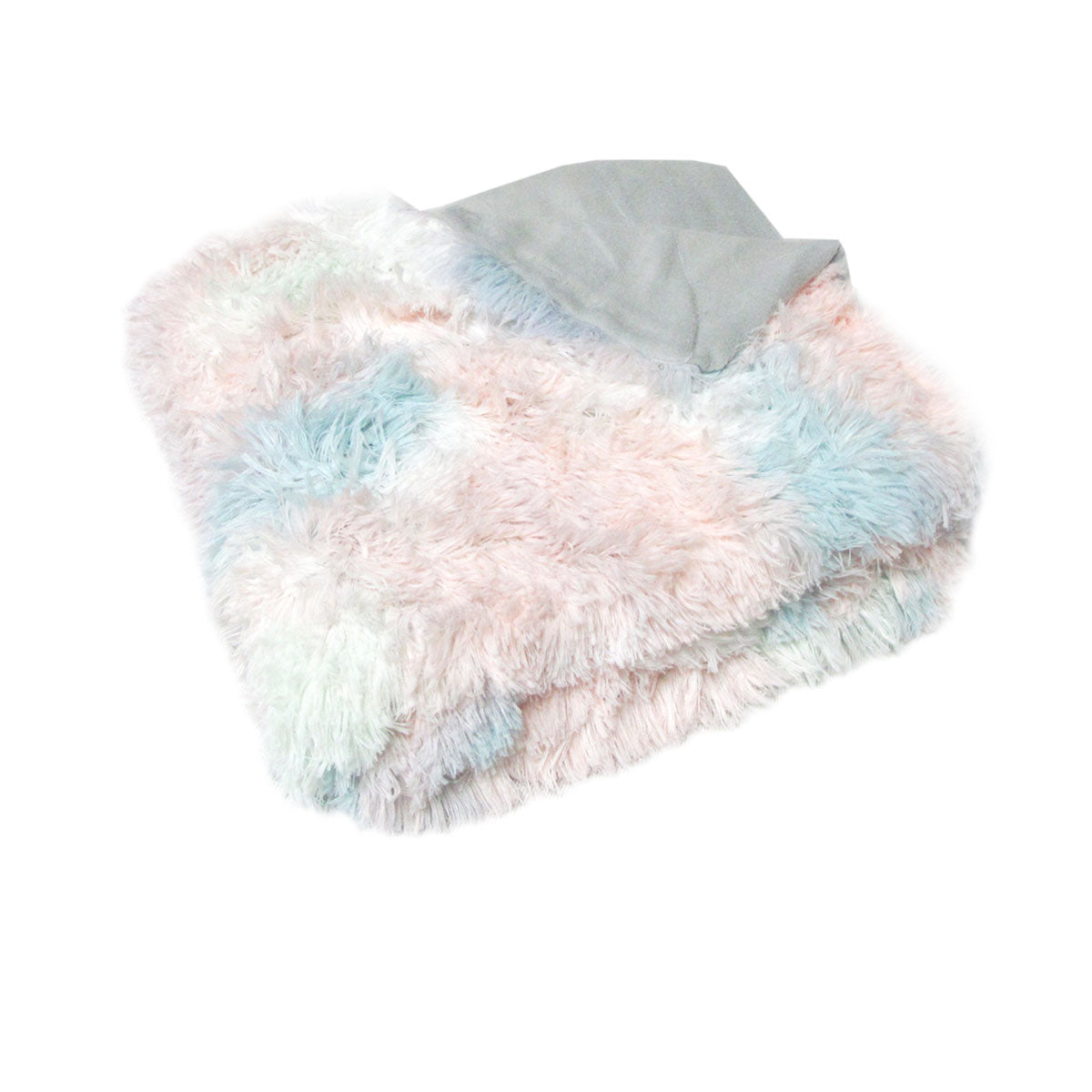 Finley Multi Colour Collection Shaggy Throw Rug 127 x 152cm Pastel Hues Tristar Online