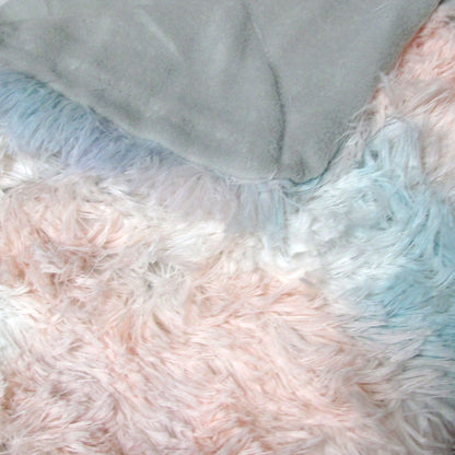 Finley Multi Colour Collection Shaggy Throw Rug 127 x 152cm Pastel Hues Tristar Online