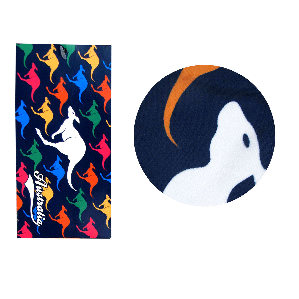 Jumping Kangaroos Printed Microfiber Beach Towel 75 x 152 cm Tristar Online