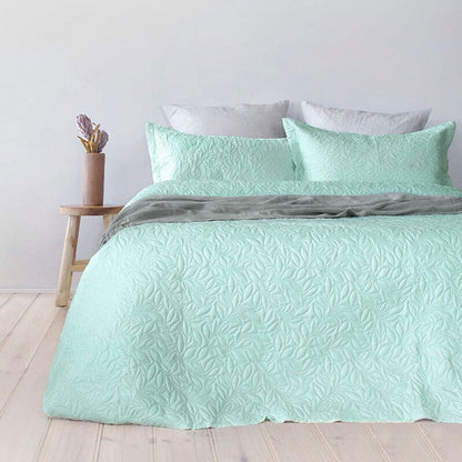 Bambury Botanica Embossed Glacier Coverlet Set Queen/King Tristar Online